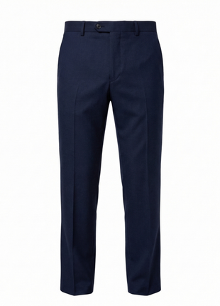 Tovaglia Solid Navy Classic Fit Notch Lapel Wool Cashmere 2-Button Suit