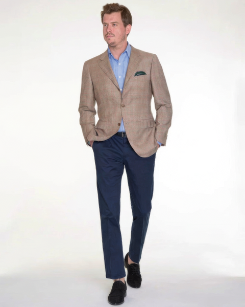 Shop Sartoria Partenopea Brown 100% Wool Blazer | The Suit Depot