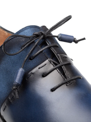 Mezlan Mens Navy Cobalt Lace-up Calfskin Leather Dress Shoes, 8.5 / Medium Mezlan Mens Navy Cobalt Lace-up Calfskin Leather Dress Shoes, 8.5 / Medium