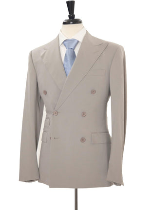 Ralph Lauren Purple Label Mens 40L Gray 100% Wool Double Breasted 2 Piece Suit