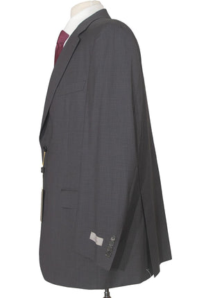 Canali 1934 Mens 48R Drop 7 Charcoal Grey Check 3 Piece Suit