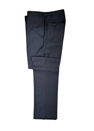 Canali Men's Denim Blue Solid 100% Wool Suit 40R