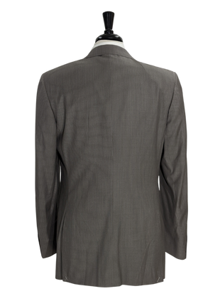Canali Men's Gray Pinstripe 100% Wool Suit 40L