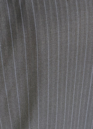 Canali Men's Navy Pinstriped 100% 3-Button Wool Suit 48L