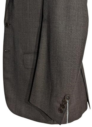 Canali Men's Heathered Brown 100% Wool 2 Button Suit 38S