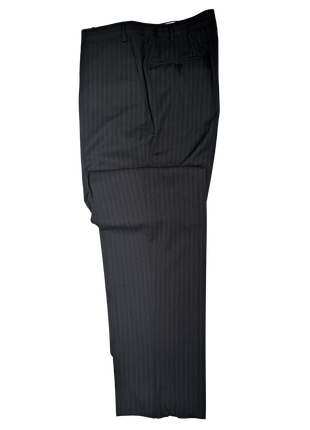 Canali Men's Charcoal Pinstriped 100% Wool Suit 46L