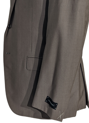 Ermenegildo Zegna Men's Brown Herringbone 100% Wool Suit 42R