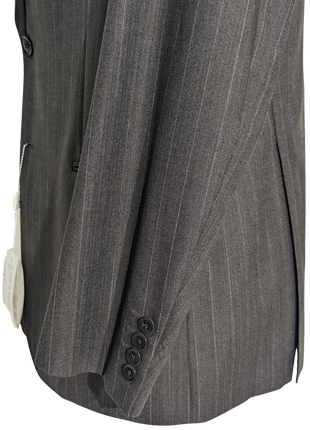 Armani Collezioni Charcoal Pinstripe 100% Wool Suit 42R