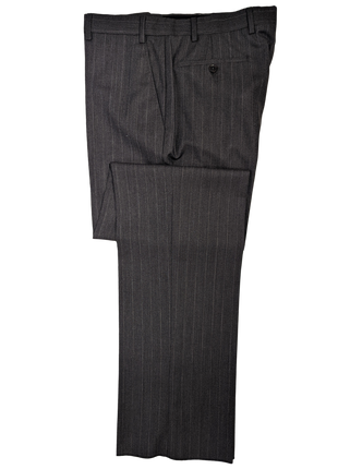 Armani Collezioni Charcoal Pinstripe 100% Wool Suit 42R