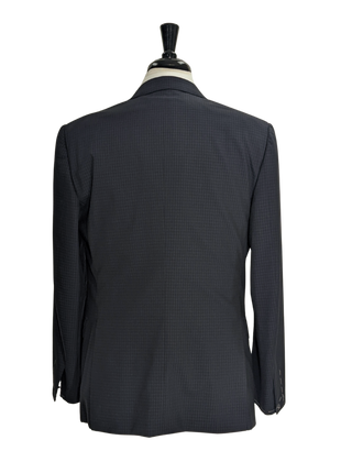 Brioni Navy Check 100% Wool Suit 42R