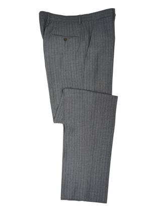 Sartoria Partenopea Men's Blue Pinstripe Linen Blend Suit 40R