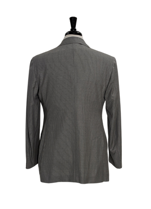 Sartoria Partenopea Men's Gray Pinstripe Silk Blend Peak Lapel Suit 40R