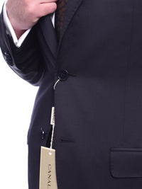 Thumbnail for Canali Mens Navy 38R Drop 7  Slim Fit 100% Wool 2 Piece Suit