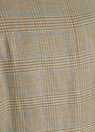 Sartoria Partenopea Men's Tan Glen Plaid Silk Blend 3-Roll-2 Sportcoat 42R