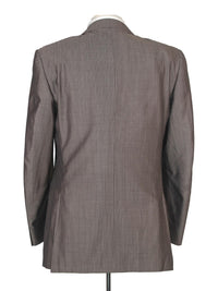 Thumbnail for Canali Mens 40R Drop 7 Brown Pinstripe Wool Blend Modern Fit 2 Piece Suit