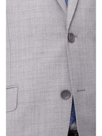 Thumbnail for Mens Slim Fit Light Gray Two Button 100% Wool Suit