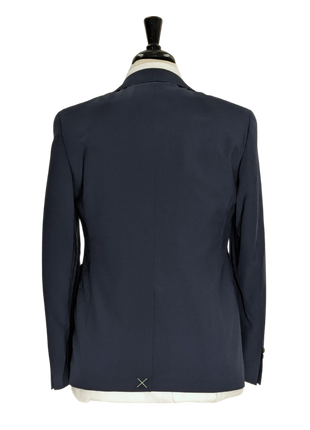 Canali Men's Dark Blue 3-piece 100% Wool Suit 44R
