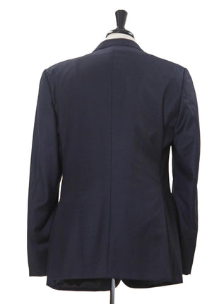 Armani Collezioni G-Line Mens 42L Solid Navy Blue 2 Piece Suit