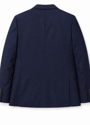 Mazara Mens Solid Navy Slim Fit Peak Lapel Wool Cashmere Blend 2-Button Suit