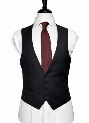 Corneliani Mens Black Textured Fully-Canvassed Shawl Lapel Classic Fit 3-Piece Wool Suit - 42R - The Suit Depot