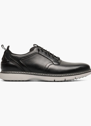 Stacy Adams Sync Mens Black Elastic Lace-up Casual Shoes