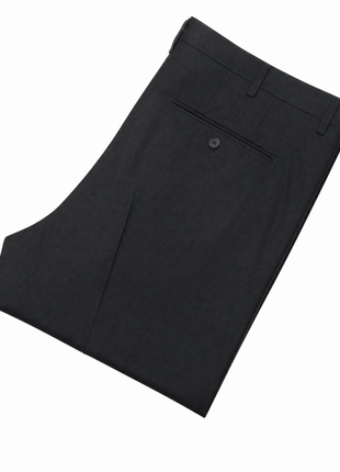 Mazara Mens Solid Black Classic Fit Double Breasted Wool Blend Suit