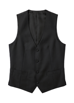 Corneliani Mens Solid Black Fully-Canvassed Shawl Lapel Slim Fit 3-Piece Wool Tuxedo - 38R