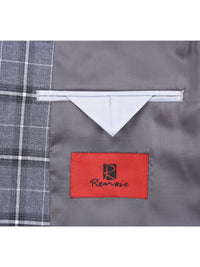 Thumbnail for Men's Classic Fit Single Breasted Grey & White Check Suits