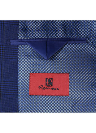 Men's Classic Fit Windowpane Blazer
