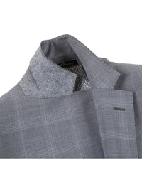 Thumbnail for English Laundry Slim Fit Light Gray Window Pane Check Wool Suit