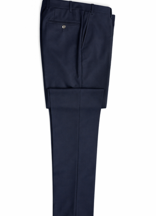 Corneliani Mens Solid Black Fully-Canvassed Peak Lapels Slim Fit 1-Button Wool Blend Suit - 40L - The Suit Depot