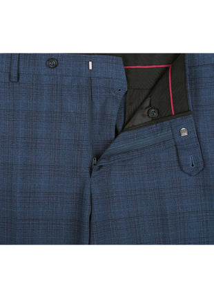 Men's 3-Piece Classic Fit Single Breasted Windowpane Suit