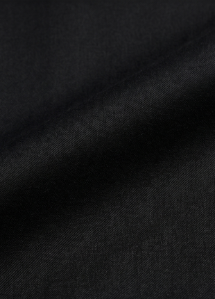 Z Zegna Mens Solid Black Notch Lapel Slim Fit 2-Button Wool Suit - 44L