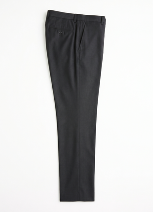 Dolce & Gabbana Mens Solid Black Fully-Canvassed Notch Lapel Slim Fit 3-Button Wool Suit  - 44L