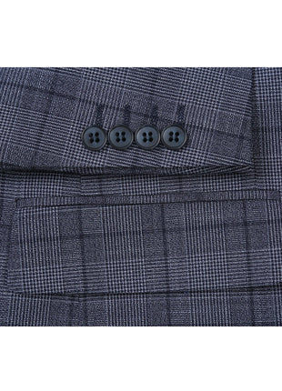 Men's Classic Fit Checked Suits