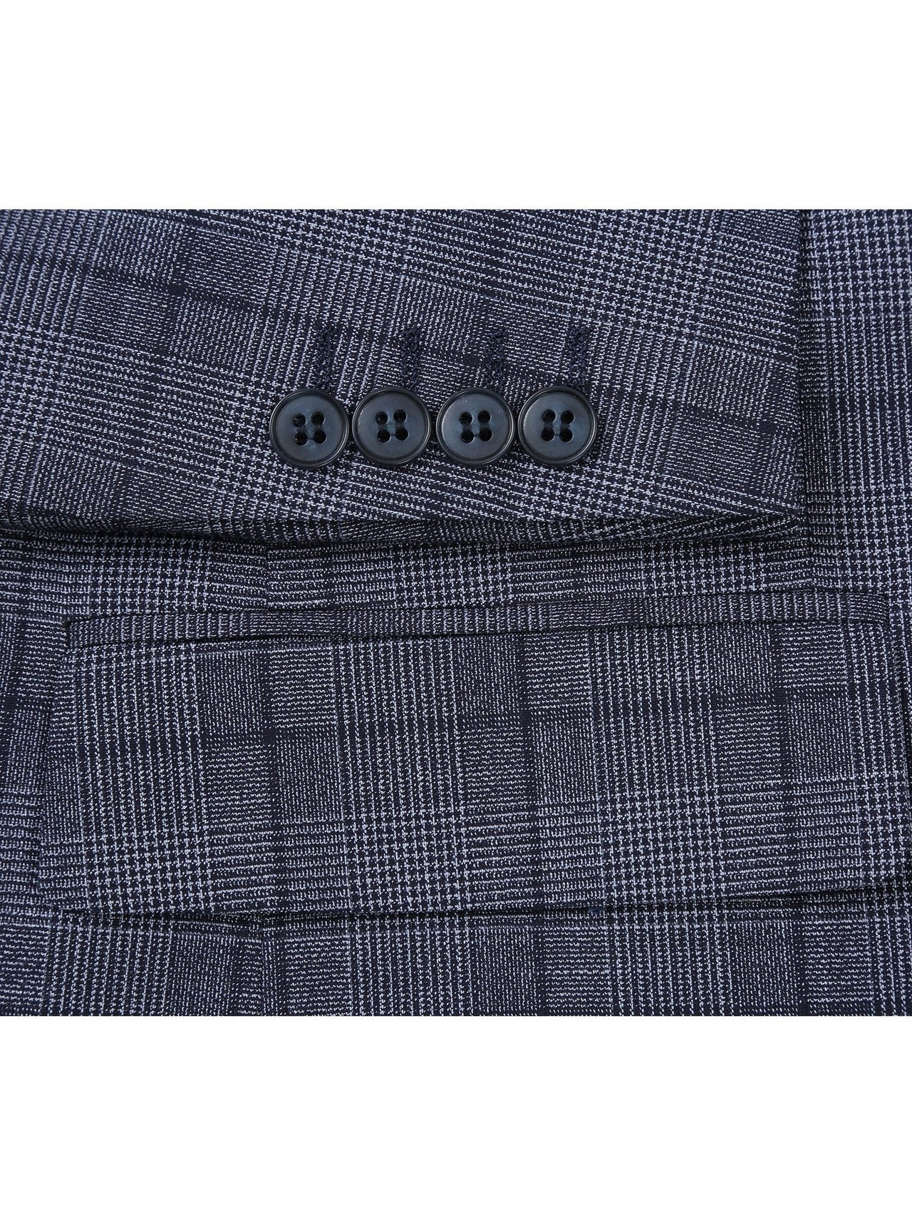 Men's Classic Fit Checked Suits