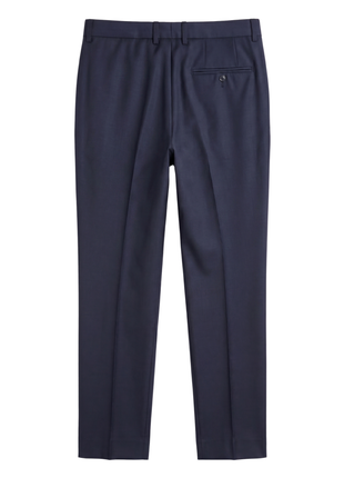Canali Dark Blue Slim Fit Canvassed Shawl Lapel Wool 3-Piece Suit 44R