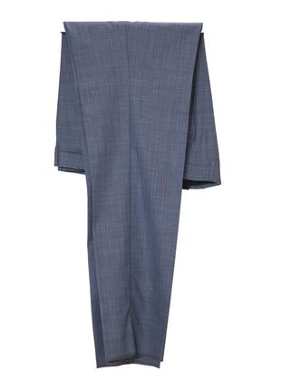 Ermenegildo Zegna Mens 46R Drop 7 Blue Wool Linen Silk Blend 2 Piece Suit