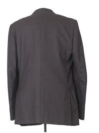 Thumbnail for Napoli Mens 44L Brown Check Super 150s 100% Wool Slim Fit 2 Piece Suit