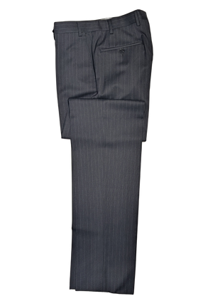 Canali Charcoal Pinstriped Fully-Canvassed 100% Wool Suit 36R