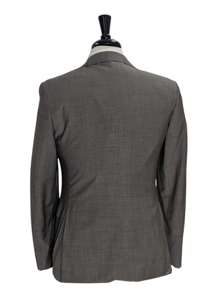 Canali Light Brown Solid 100% Wool Suit 38R
