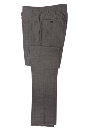 Canali Light Brown Solid 100% Wool Suit 38R