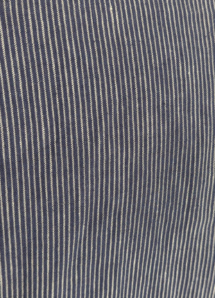 Canali Blue Pinstriped 100% Linen Suit 48L