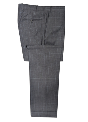 Canali Gray Glen Plaid 100% Wool Suit 40R