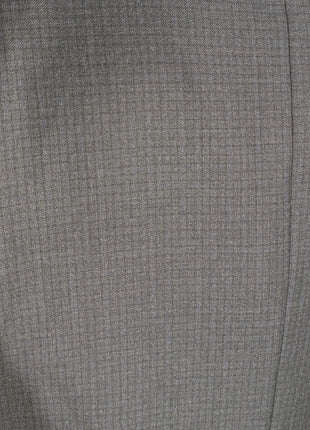 Canali Gray Micro Check 100% Wool Suit 44L
