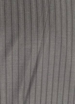 Canali Gray Pinstriped Fully-Canvassed 100% Wool Suit 50L