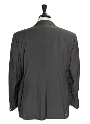 Canali Solid Gray 3-Piece 100% Wool Suit 44S
