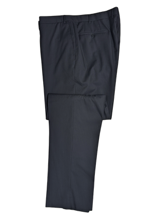 Canali Navy Pinstriped 100% Wool Suit 48R