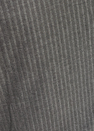 Canali Exclusive Charcoal Herringbone Wool-Silk Suit 40R