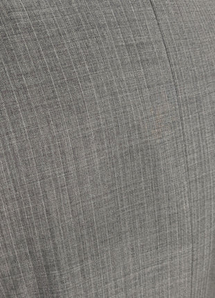 Canali Gray Herringbone 100% Wool Suit 44R